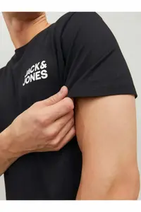 Jack & Jones Erkek Siyah2 Jjecorp Logo Tee Ss O-neck Noos T-shirt -Blacksmal - Image 7