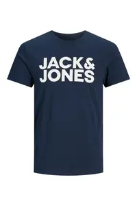 Jack & Jones Crew Neck Logo Printed T-Shirt - Image 3