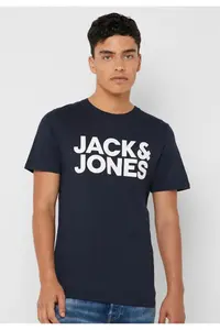 Jack & Jones Crew Neck Logo Printed T-Shirt - Image 5