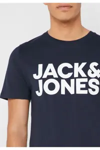 Jack & Jones Crew Neck Logo Printed T-Shirt - Image 7