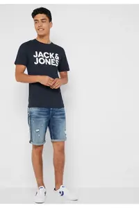 Jack & Jones Crew Neck Logo Printed T-Shirt - Image 8