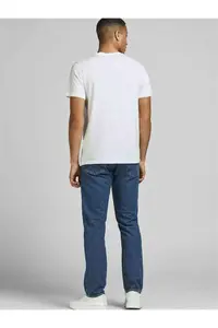 Jack & Jones Crew Neck Logo Printed White T-Shirt - Image 7