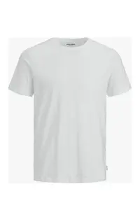 Jack & Jones  BASIC TEE SS O White Men's Short Sleeve T-Shirt