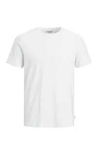 Jack & Jones  BASIC TEE SS O White Men's Short Sleeve T-Shirt - Image 3
