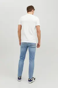 Jack & Jones  BASIC TEE SS O White Men's Short Sleeve T-Shirt - Image 5