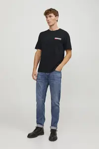 Jack & Jones JJECORP LOGO TEE PLAY SS O-NECK NOOS Black/P4 - Image 2