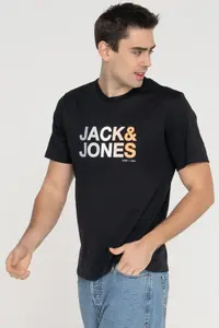Jack & Jones Color Gradient Logo Printed T-Shirt - Forest