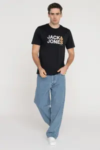 Jack & Jones Color Gradient Logo Printed T-Shirt - Forest - Image 2