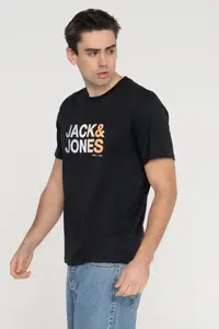 Jack & Jones Color Gradient Logo Printed T-Shirt - Forest - Image 4