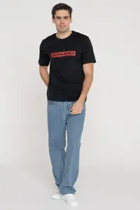 Jack & Jones Men Logo Printed T-Shirt - Pin - Image 2