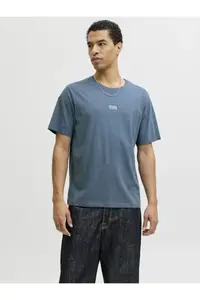 Jack & Jones Crew Neck Logo Printed T-Shirt - Corp