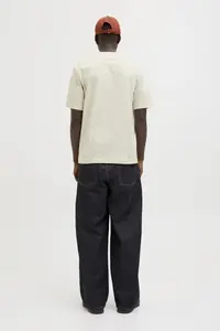 Jack & Jones Split Allover Print Branding Men's Cream T-Shirt (-ANW) - Image 6