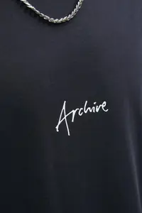 Jack & Jones Dynamic Script Men Black T-Shirt (-B) - Image 4