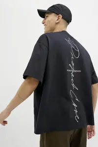 Jack & Jones Dynamic Script Men Black T-Shirt (-B) - Image 7