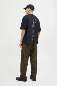 Jack & Jones Dynamic Script Men Black T-Shirt (-B) - Image 8
