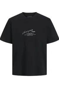Jack & Jones Manchester Script Men Black T-Shirt (-B)