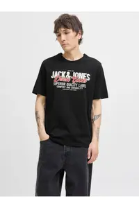 Jack & Jones Jjelogo Tee Ss O-Neck 2 Col Erkek T-Shirt  BLACK