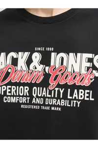 Jack & Jones Jjelogo Tee Ss O-Neck 2 Col Erkek T-Shirt  BLACK - Image 5