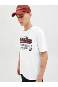 Jack & Jones Jjelogo Tee Ss O-Neck 2 Col Erkek T-Shirt  CLOUD DANCER - Image 3