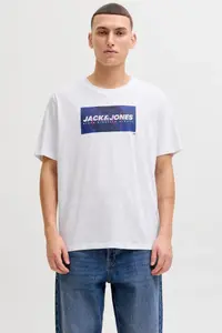 Jack & Jones Men Chest Logo Printed T-Shirt - Cole