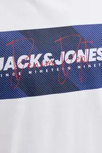 Jack & Jones Men Chest Logo Printed T-Shirt - Cole - Image 6