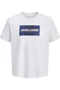 Jack & Jones Men Chest Logo Printed T-Shirt - Cole - Image 8