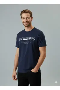 Jack & Jones  T-SHIRT JJDEVIN DAYTONA PRINT TEE SS CREW LN - Image 3