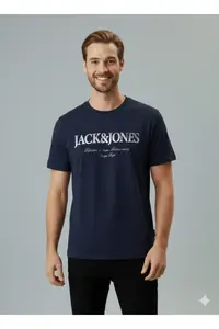 Jack & Jones  T-SHIRT JJDEVIN DAYTONA PRINT TEE SS CREW LN - Image 4