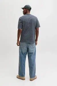 Jack & Jones Jack Jones Norrebro Stripe Striped Relax Fit Men's T-Shirt - Image 3