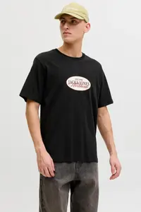 Jack & Jones Men Chest Logo Printed T-Shirt - Catskills