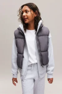 H&M Hooded and Zippered Top