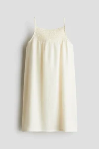H&M Shirred and Sleeveless Dress