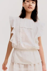 H&M Lace striped and Cotton Skirt - Image 2