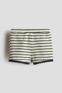 H&M Textured Knitwear Shorts - Image 3