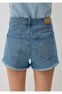Mavi Cherry 90s Shaded Indigo Blue Jean Shorts -87070 - Image 8