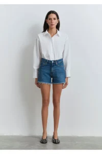 Mavi Heidi 90lar Indigo Bluesi Jeans Shorts -8-Y8757 - Image 3