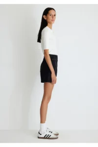 Mavi Verna 90lar Black Jeans Shorts -87084 - Image 6