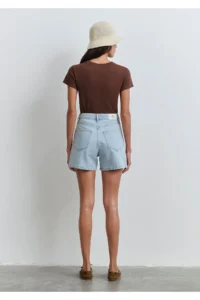 Mavi Verna Blue Premium Ice Blue Jean Shorts -89754 - Image 6
