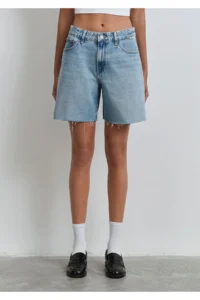 Mavi Lidia Real Blue Vintage Indigo Blue Jean Shorts -87088 - Image 4