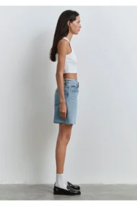 Mavi Lidia Real Blue Vintage Indigo Blue Jean Shorts -87088 - Image 7