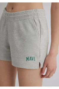 Mavi Logo Printed Gray Shorts -82816 - Image 5