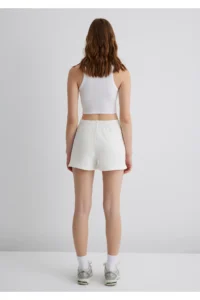 Mavi Logo Printed White Shorts -70000 - Image 4