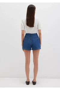 Mavi Belt Detailed Denim Shorts 1410214-100971 - Image 4
