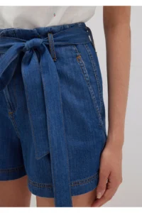 Mavi Belt Detailed Denim Shorts 1410214-100971 - Image 5