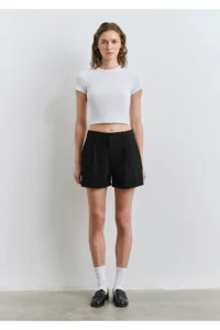 Mavi Striped Black Shorts -8-Y5353 - Image 2
