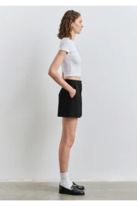 Mavi Striped Black Shorts -8-Y5353 - Image 5