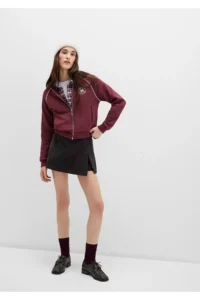 Mavi Velvet Brown Shorts Skirt -90892 - Image 2