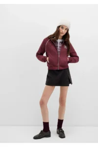 Mavi Velvet Brown Shorts Skirt -90892 - Image 3