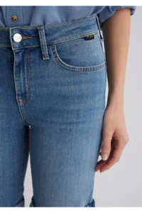 Mavi Alexis Gold Classical Puslu Open Jeans Shorts - Image 5
