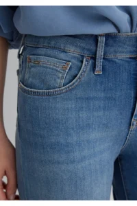 Mavi Alexis Gold Classical Puslu Open Jeans Shorts - Image 6